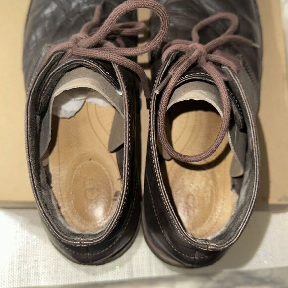 UGG 15 Men’s Leighton 3275 M Chocolate Brown Tan Soles Leather Twinsole Boots - Picture 10 of 16